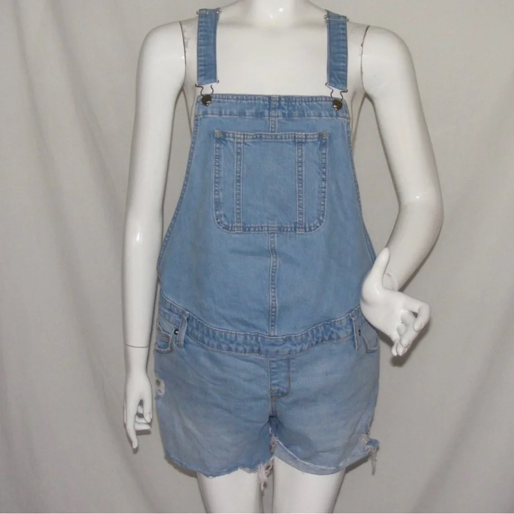 ISABEL MATERNITY Shortall, 12, Bib Front Cut-off Overalls,  Adjustable, shorts - Picture 2 of 3